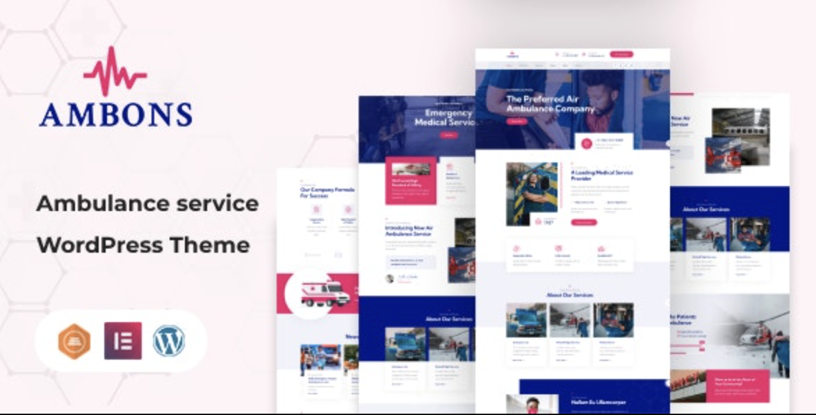 Ambons – Ambulance Service WordPress Theme 2 Ambons – Ambulance Service WordPress Theme