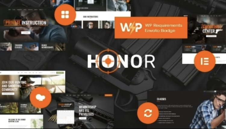 Honor | Multi-Purpose Shooting Club Weapon Store WordPress Theme + Elementor