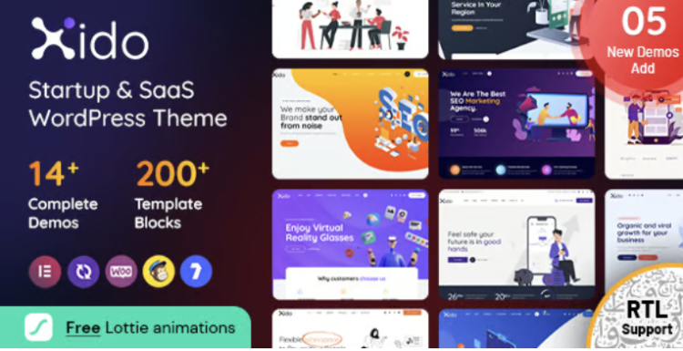 Xido – Startup and SaaS WordPress theme