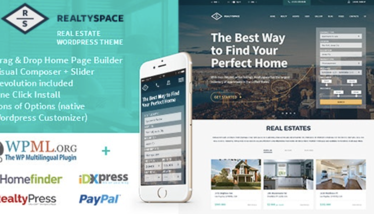 Realtyspace – Real estate WordPress Theme
