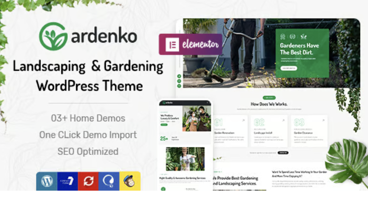 Gardenko – Gardening Landscaping WordPress Theme
