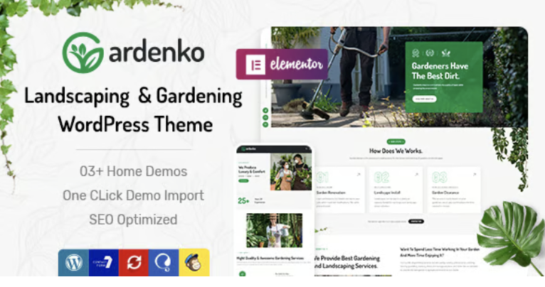 Gardenko – Gardening Landscaping WordPress Theme