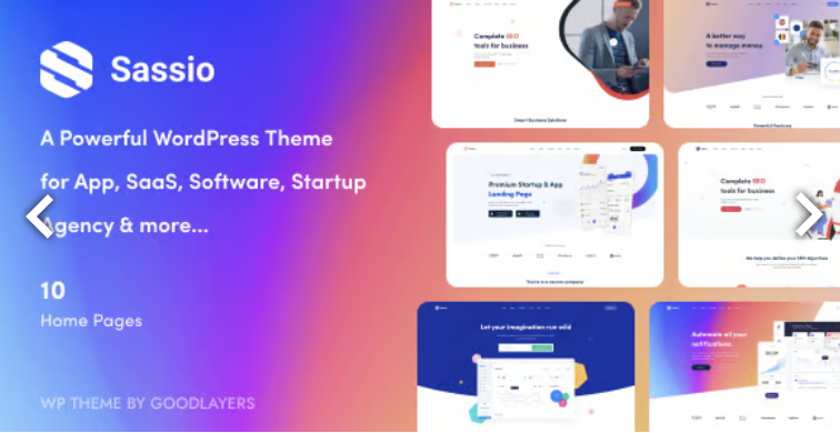Sassio – SaaS Software & App WordPress Theme
