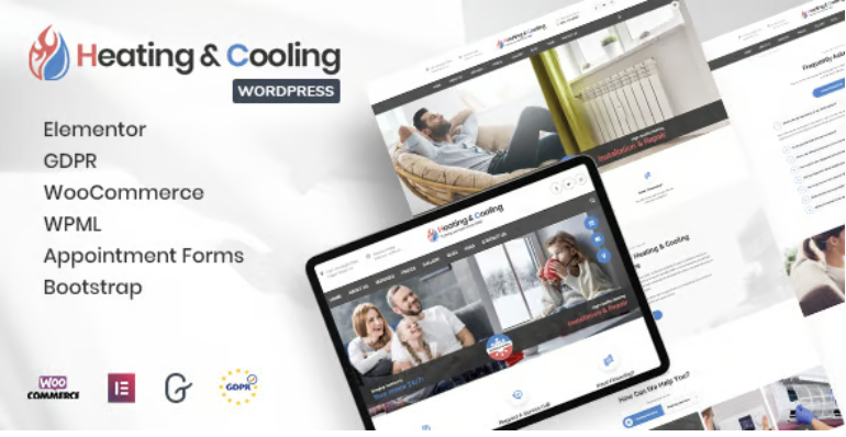 HeaCool – Heating Air Conditioning WordPress Theme