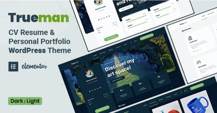 Trueman – CV Resume WordPress Theme