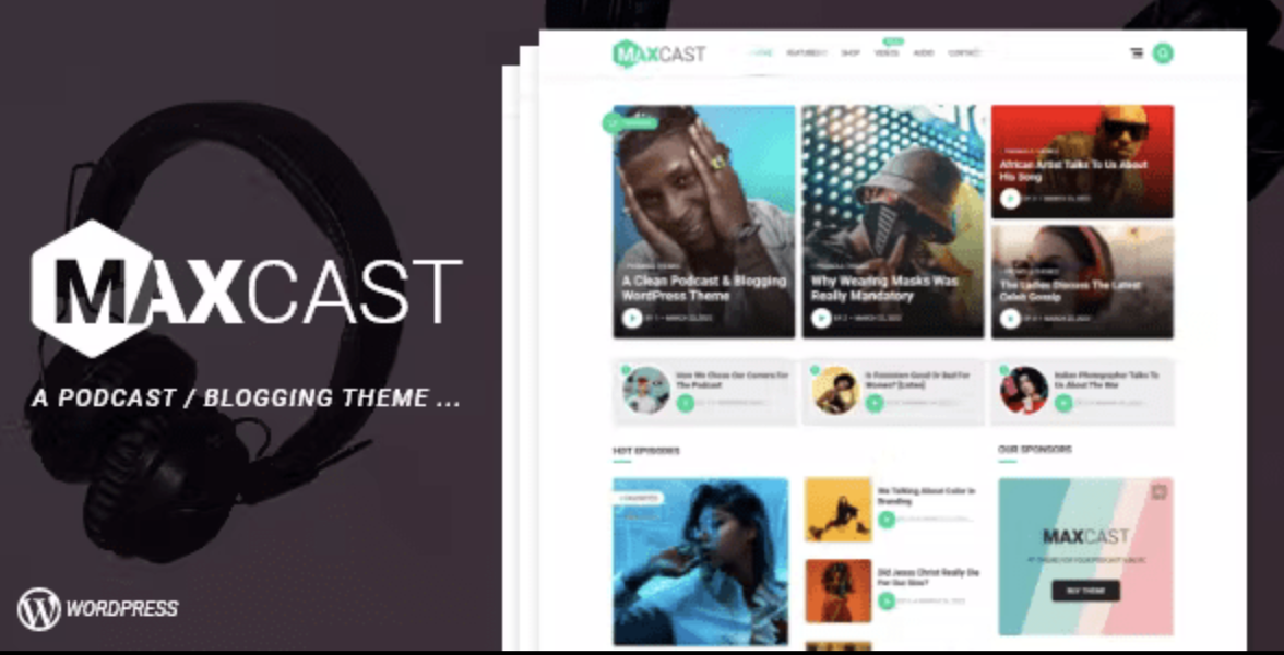 MaxCast – A WordPress Podcasting Blogging Theme 2 MaxCast – A WordPress Podcasting Blogging Theme