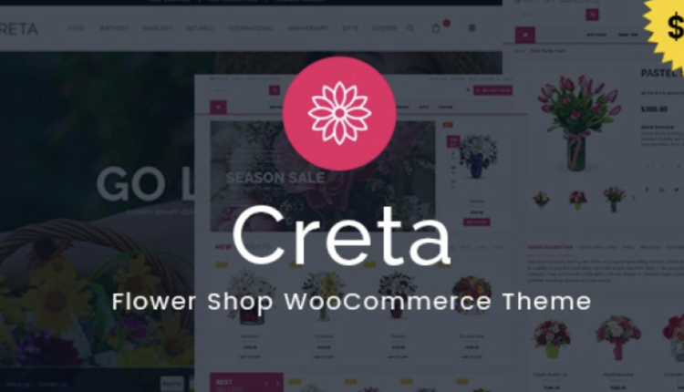 Creta – Flower Shop WooCommerce WordPress Theme