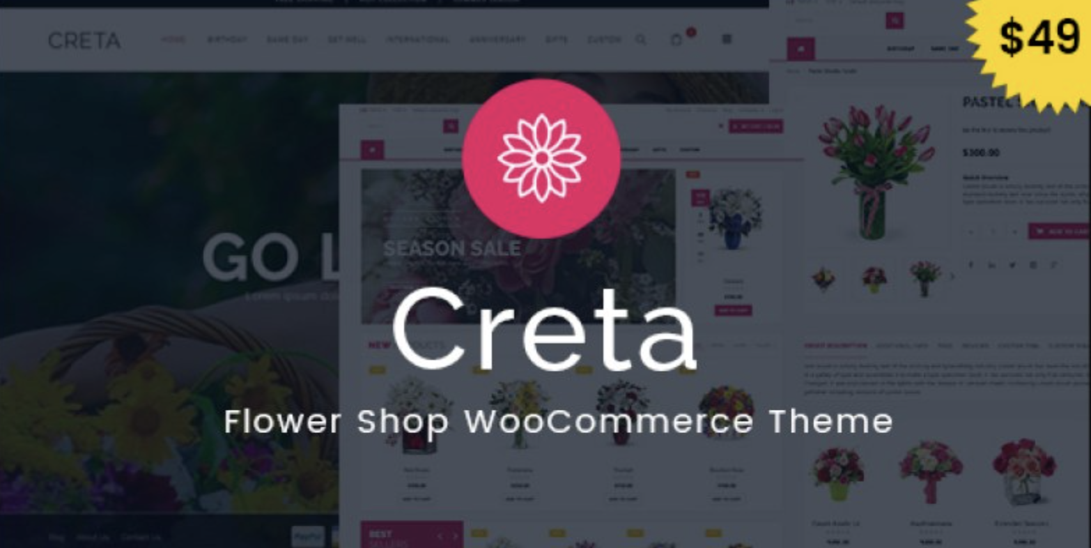 Creta – Flower Shop WooCommerce WordPress Theme 2 Creta – Flower Shop WooCommerce WordPress Theme