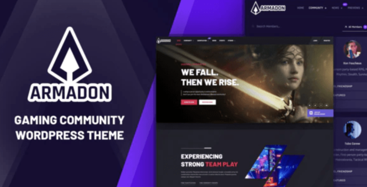 Armadon – Gaming Community WordPress Theme