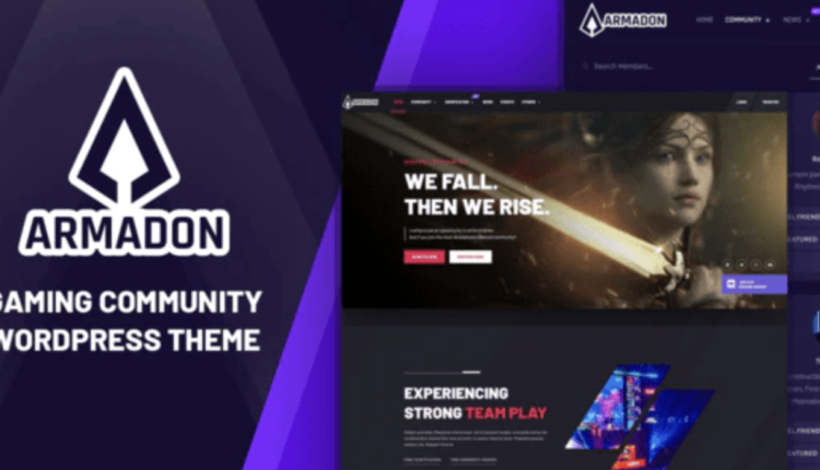 Armadon – Gaming Community WordPress Theme