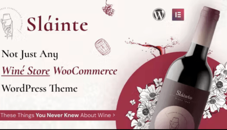 Slainte – Winery Wine Store WooCommerceTheme