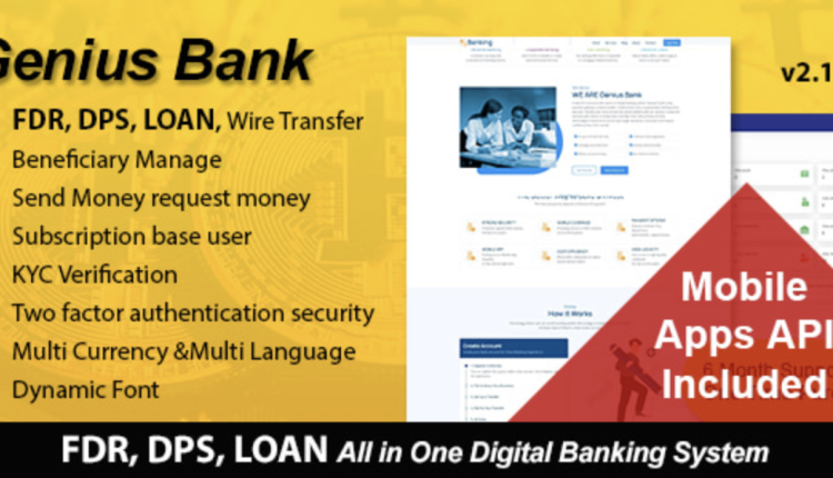 Genius Bank – All in One Digital Banking System