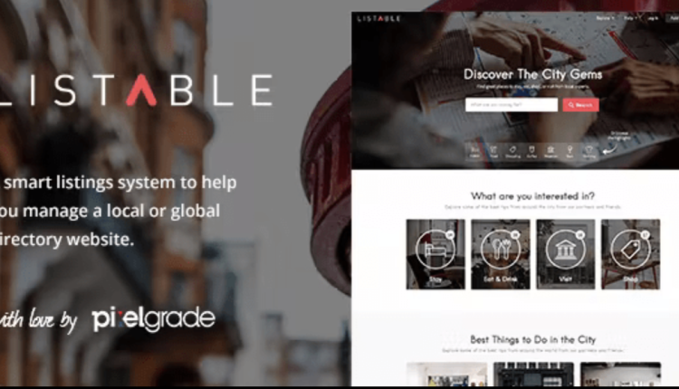 LISTABLE – A Friendly Directory WordPress Theme