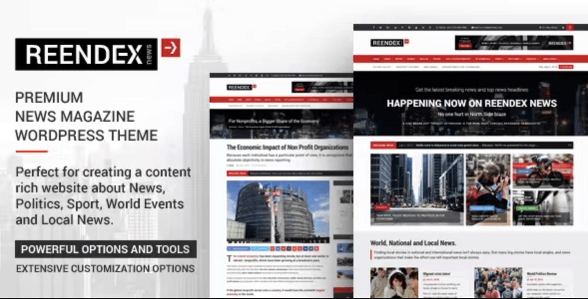 Reendex – Broadcast News Magazine WordPress Theme 2 Reendex – Broadcast News Magazine WordPress Theme