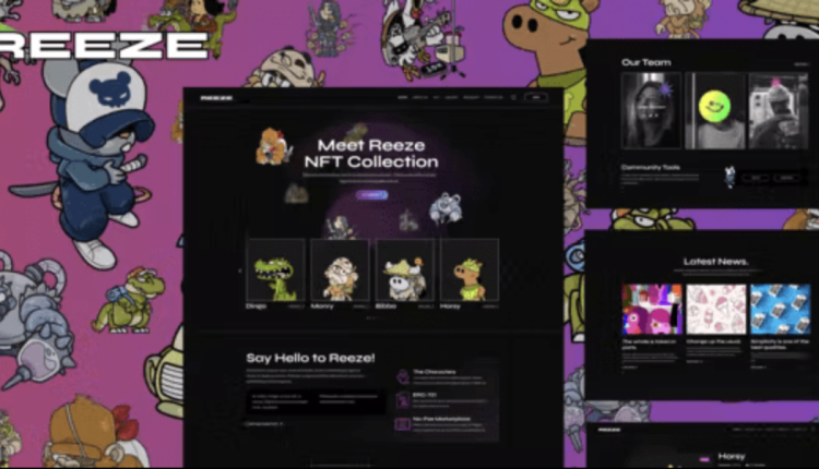 Reeze – NFT Portfolio Elementor Template Kit