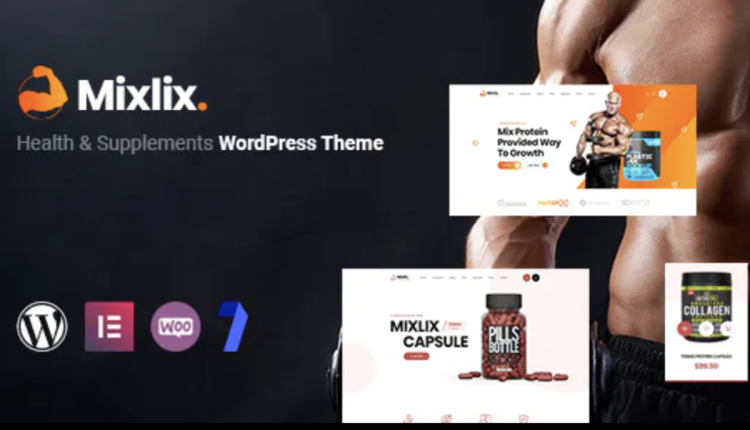 Mixlix - Health & Supplement WordPress theme