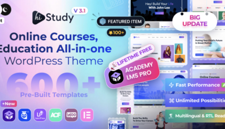 Education WordPress Theme | HiStudy