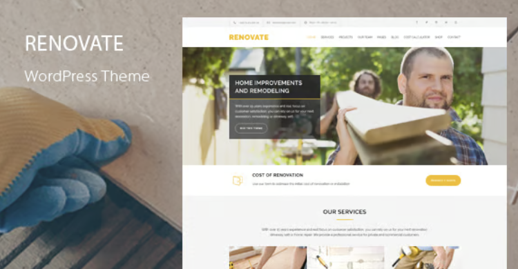 Renovate - Construction WordPress Theme