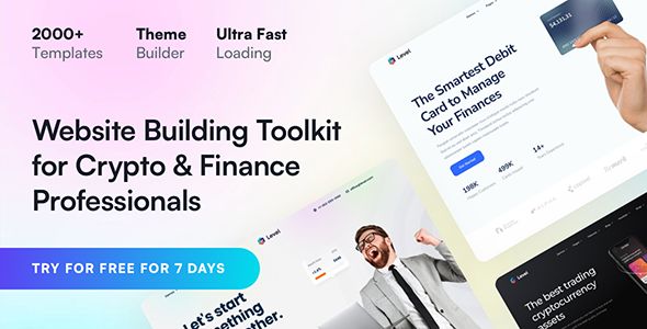 Level – Financial Technology & Crypto WordPress Theme
