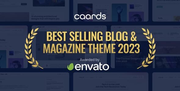 Caards – Modern Blog Magazine WordPress Theme with Dark Mode
