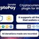 CryptoPay Donate – Cryptocurrency donate plugin for WordPress