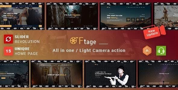 Filmmaker/ Movie Production Film Studio WordPress Theme – Ftage