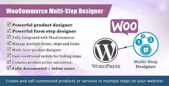 WooCommerce Multistep Form Product Designer