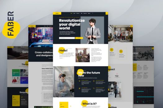 Faber – Template Kits For Tech Company