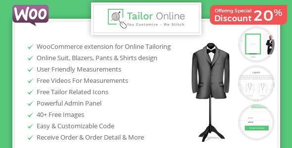 Tailor Online – WooCommerce Plugin for Online Custom Tailoring
