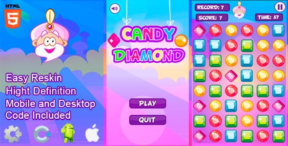 Candy Diamond – HTML5 and Mobile .capx