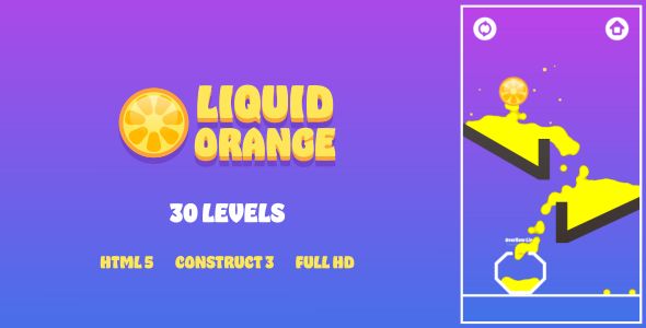 Liquid Orange – HTML5 Game (Construct3)