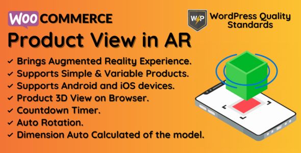 WooCommerce Product View in AR (Augmented Reality) - 3D Product View