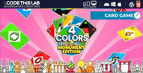 Four Colors Monument Edition – HTML5 Card Game