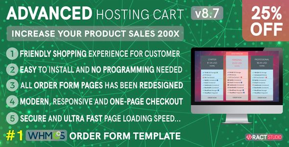 Advanced Hosting Cart - WHMCS Order Form Template – One Page Review Checkout