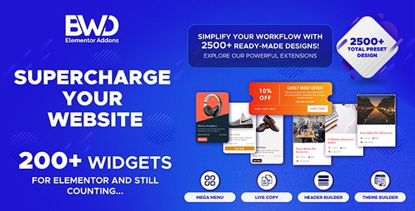 BWD Elementor addons bundle