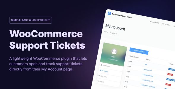 NikanTicket – WordPress WooCommerce Support Tickets