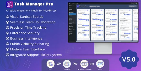 Task Manager Pro – Task Management Plugin For WordPress