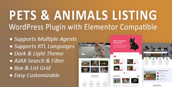 PALWP - Pets and Animals Listing WordPress Plugin