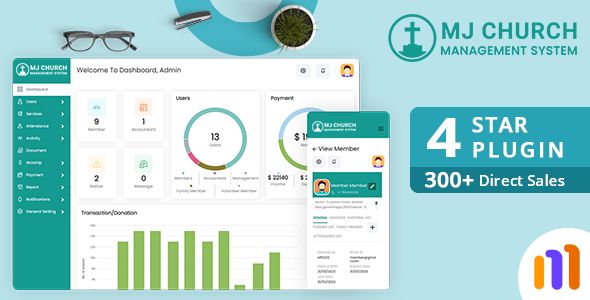 WPCHURCH – Church Management System for WordPress