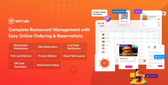 Table Reservation, Food Menu Online Food Ordering for WooCommerce