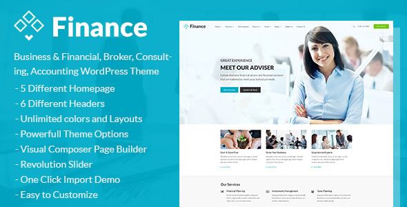Finance – Business & Financial/ Broker/ Consulting/ Accounting WordPress Theme