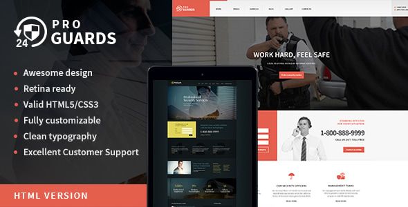 ProGuards - Safety & Security Site Template