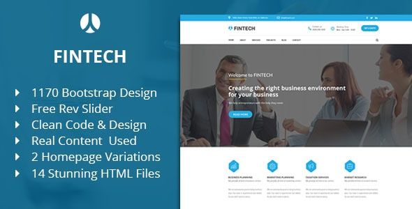 Fintech – Business/ Finance & Corporate HTML Template