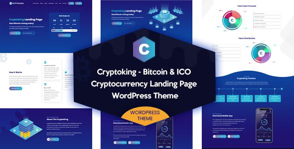 Cryptoking – Bitcoin ICO Theme