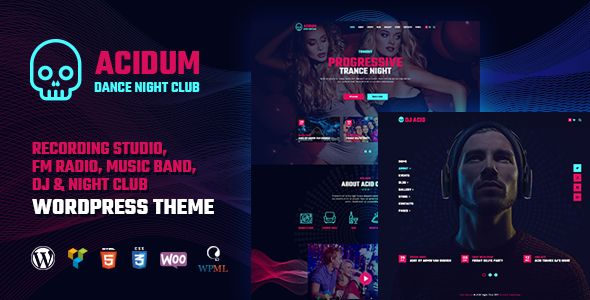 Acidum – Night Club and DJ WordPress theme