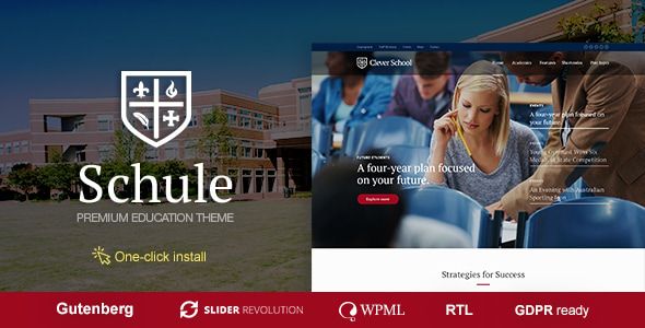 Schule – School Education WordPress Theme with LMS