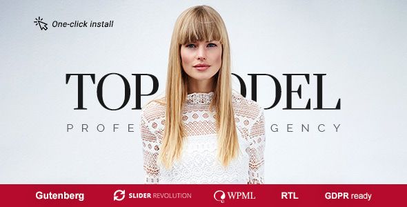 Top Model – Agency and Fashion WordPress Theme