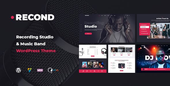 Recond – Recording Studio Music Band WordPress Theme