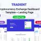 Tradient – Cryptocurrency Exchange Dashboard Template + Landing Page