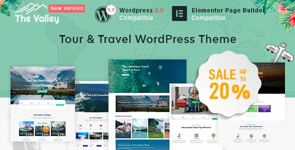 Valley – Tour Travel Agency WordPress Theme